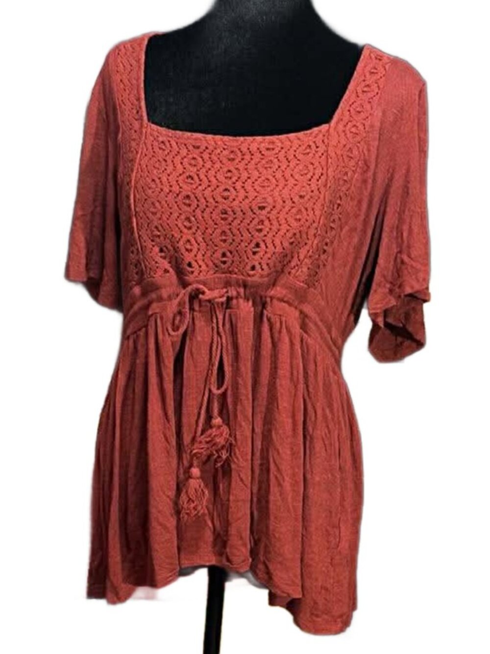 TORRID Crochet Accent Blouse